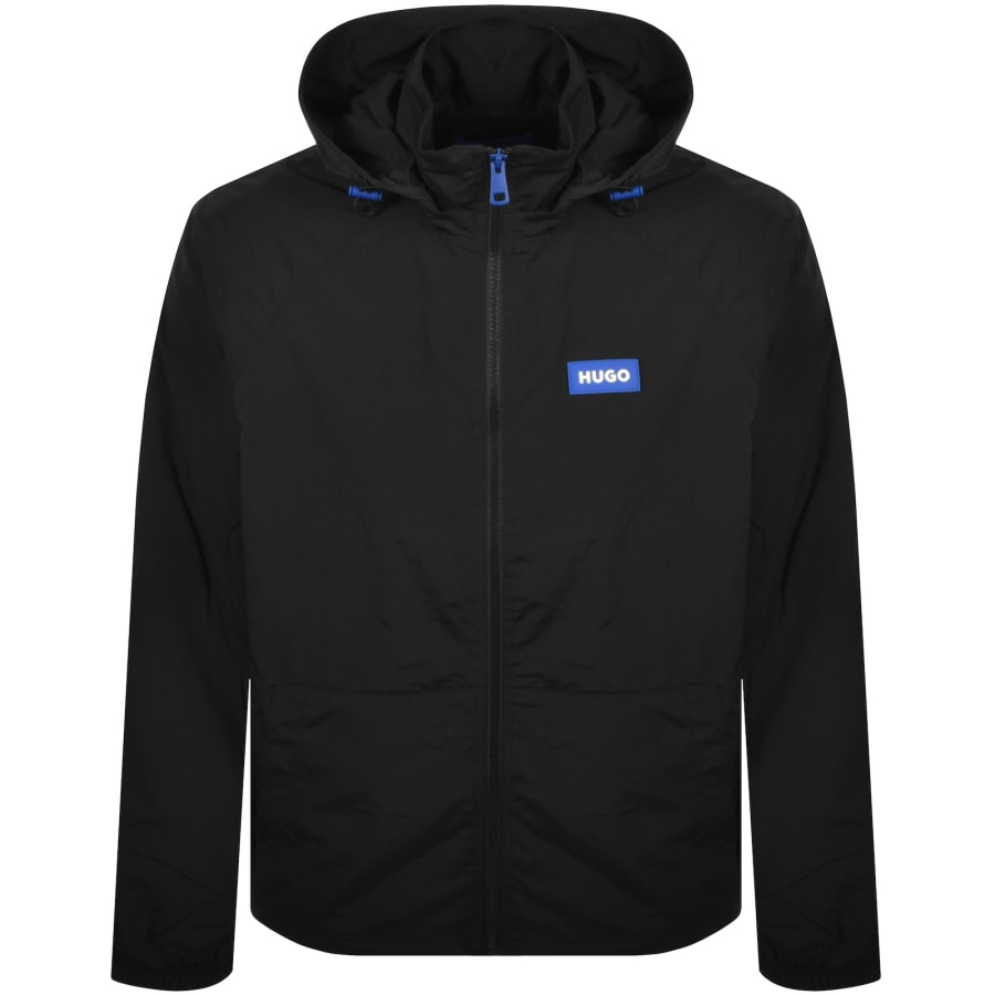 HUGO Blue Windbreaker Jacket Black | Mainline Menswear us